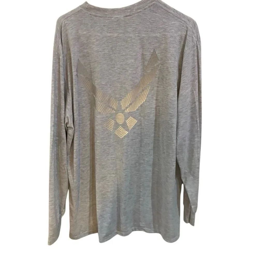 Soffe US AIR FORCE XL long sleeve graphic tshirt metallic shiny